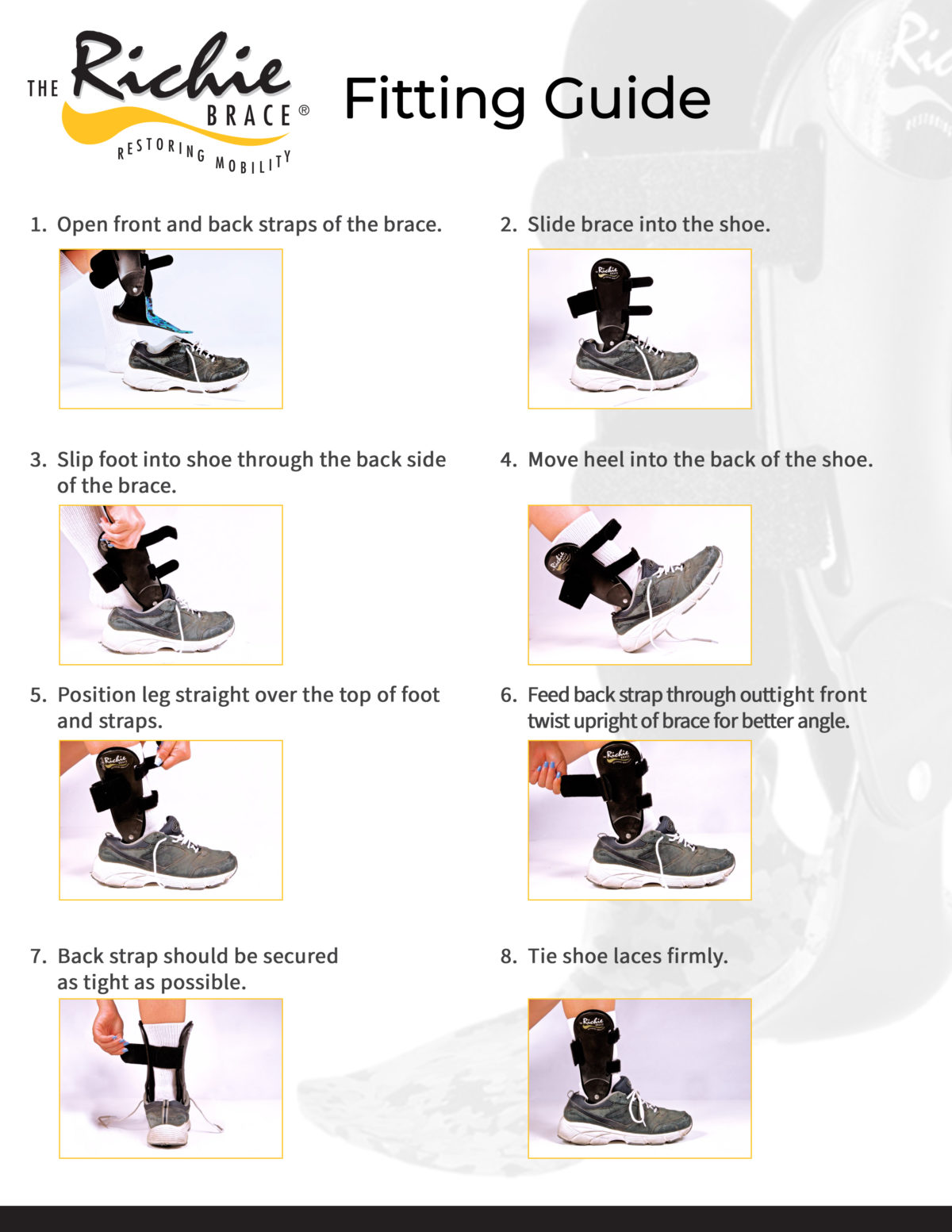 Fitting Guides The Richie Brace